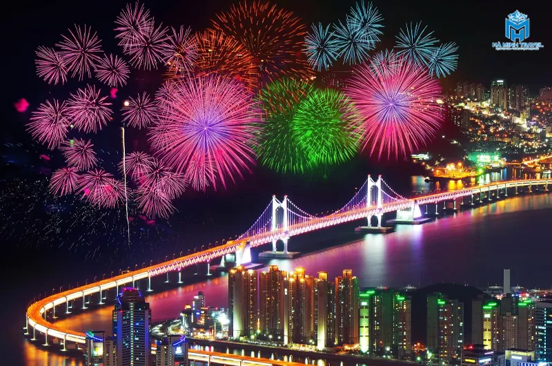 Lễ hội ph&aacute;o hoa Quốc tế Busan