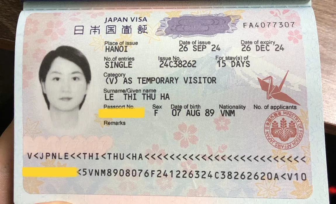 CHI TIẾT THỦ TỤC XIN VISA NHẬT BẢN